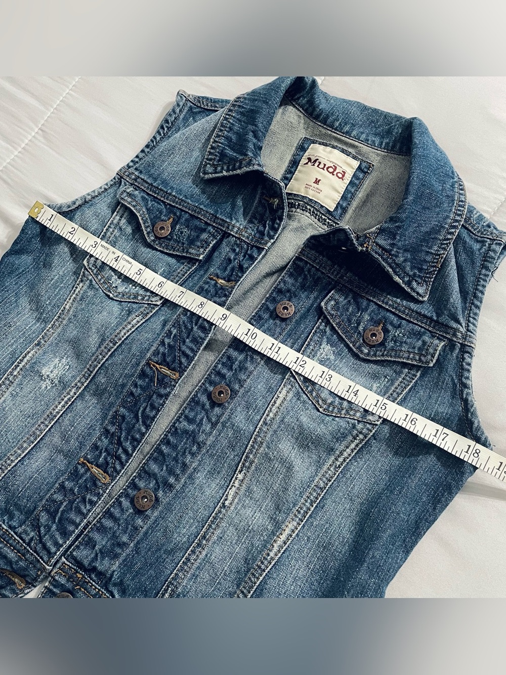 MUDD Denim Vest - Picture 6 of 7